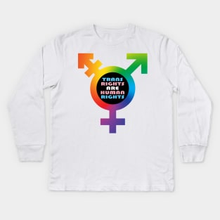 Trans Rights! Kids Long Sleeve T-Shirt